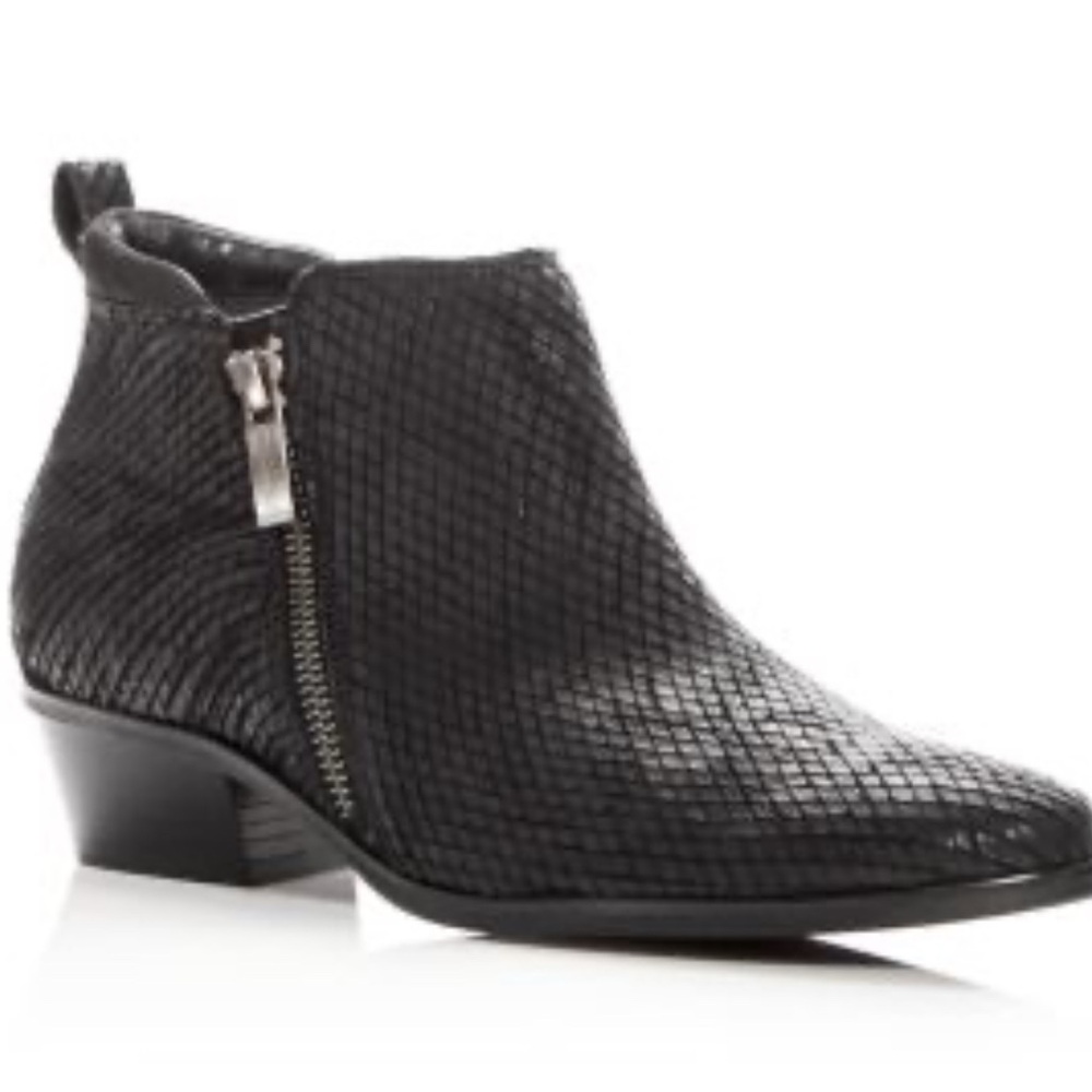 Paul Green Ankle Boots Women’s Jillian Snake Low Heel Black leather EU 3 /US 5